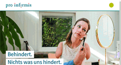 Desktop Screenshot of proinfirmis.ch