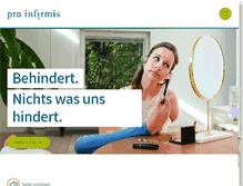 Tablet Screenshot of proinfirmis.ch
